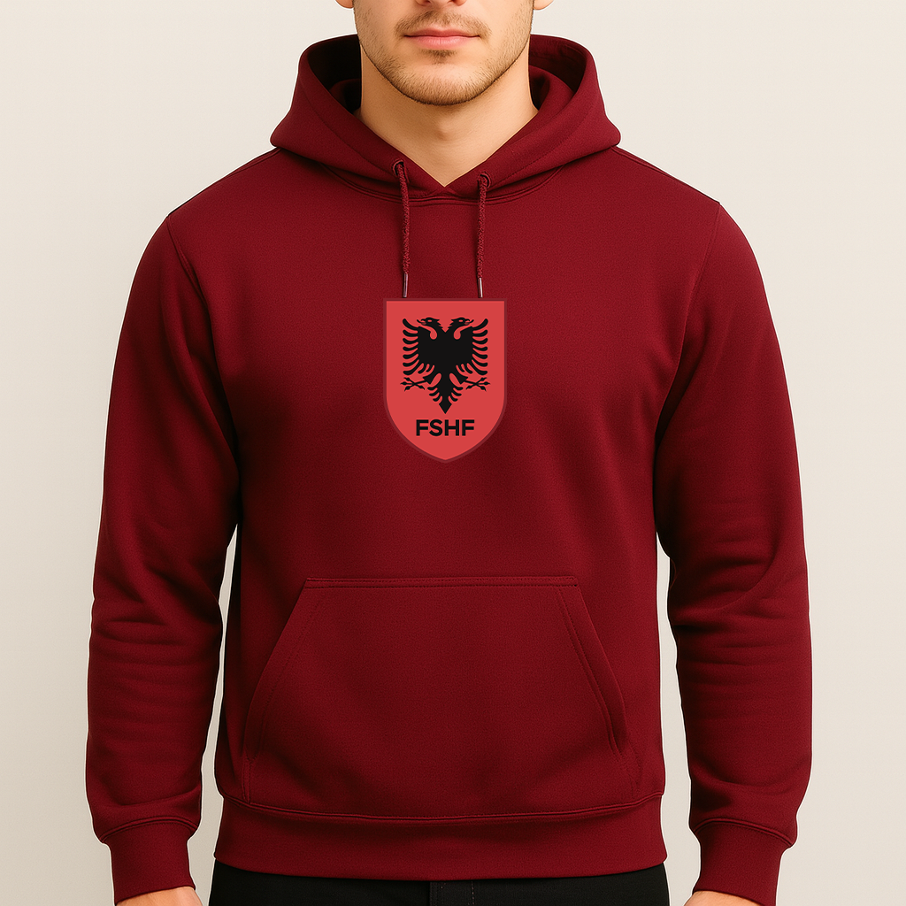 Men's Albania National Soccer Team Pullover Hoodie