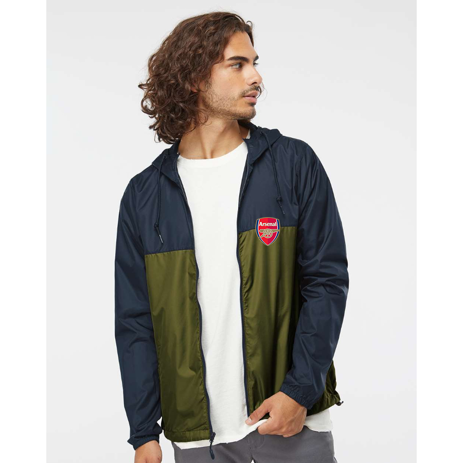 Men’s Arsenal Soccer - Independent Trading Co. - Lightweight Windbreaker Full-Zip Jacket - EXP54LWZ Arsenal Soccer