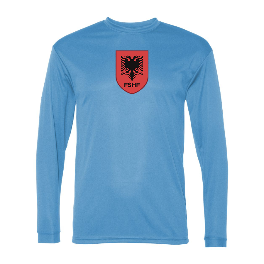 Men’s Albania National Soccer Team - Performance Long Sleeve T-Shirt - 5104