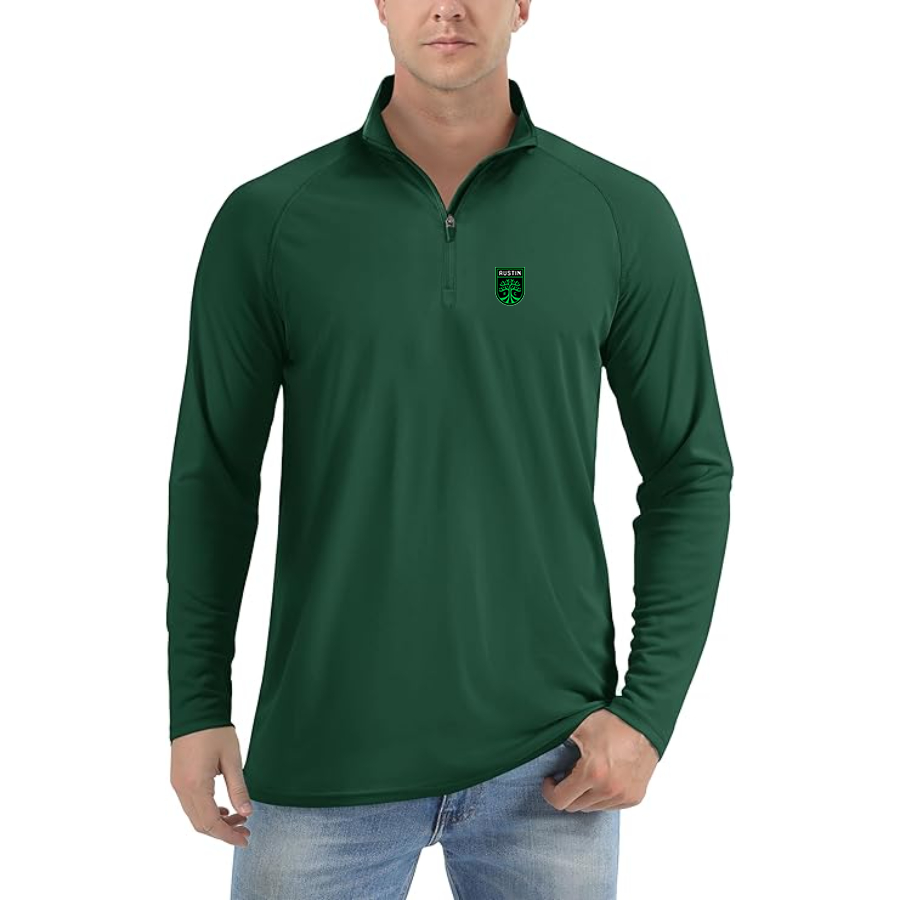 Men’s Austin FC - Lightweight Quarter-Zip Athletic Shirt – Long Sleeve Performance Wear