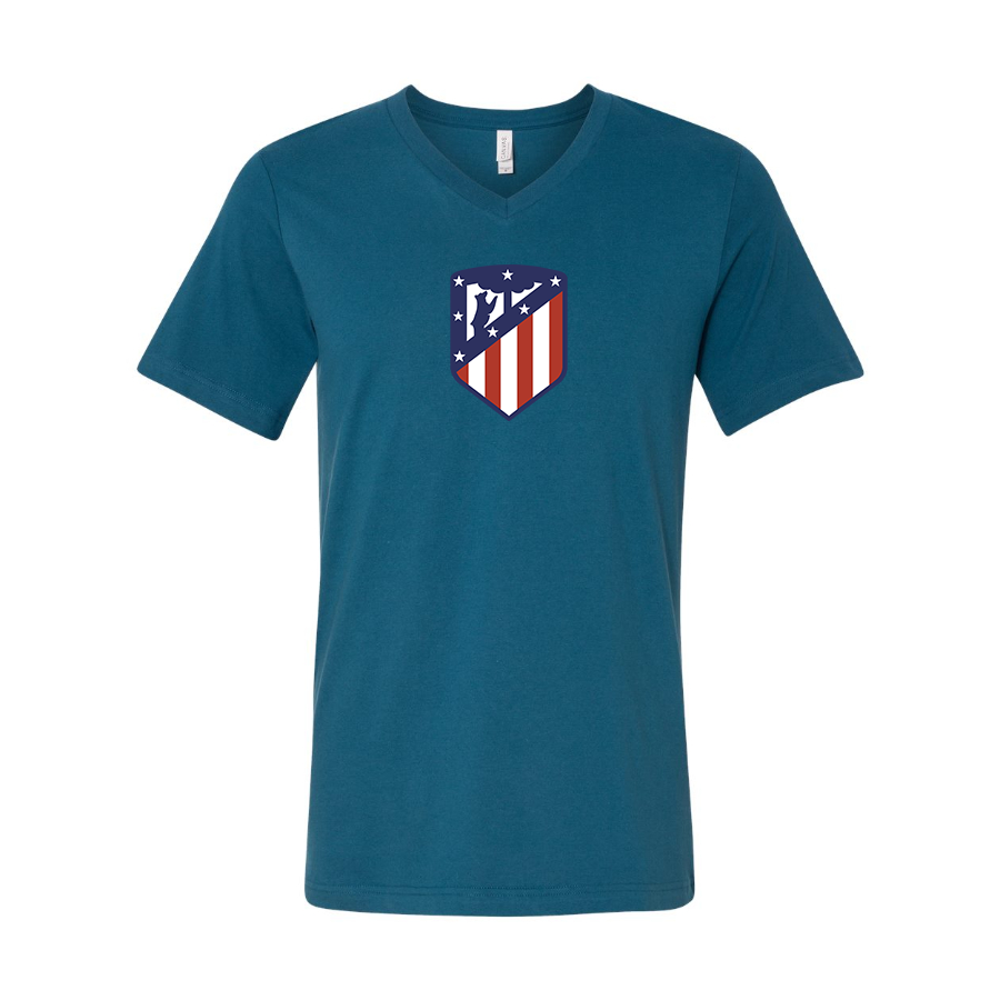 Men’s Atletico Madrid FC - BELLA + CANVAS - Jersey V-Neck Tee - 3005