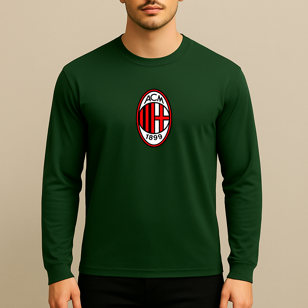 Men’s AC Milan Soccer Long Sleeve T-Shirt