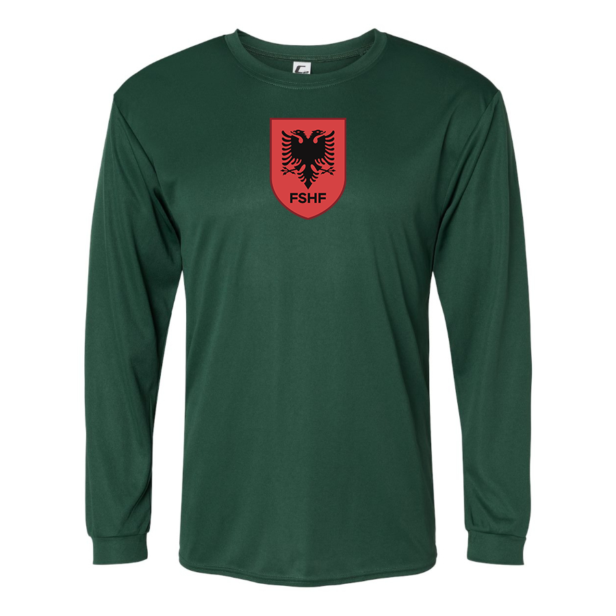 Men’s Albania National Soccer Team - Performance Long Sleeve T-Shirt - 5104