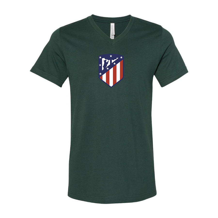Men’s Atletico Madrid FC - BELLA + CANVAS - Jersey V-Neck Tee - 3005