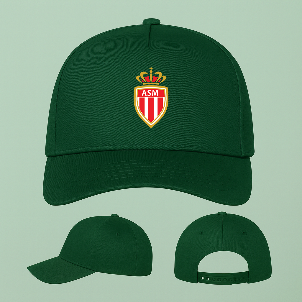 AS Monaco FC Five Panel Twill Snapback Cap