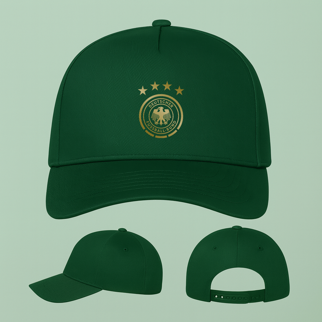 Germany Soccer Five Panel Twill Snapback Cap