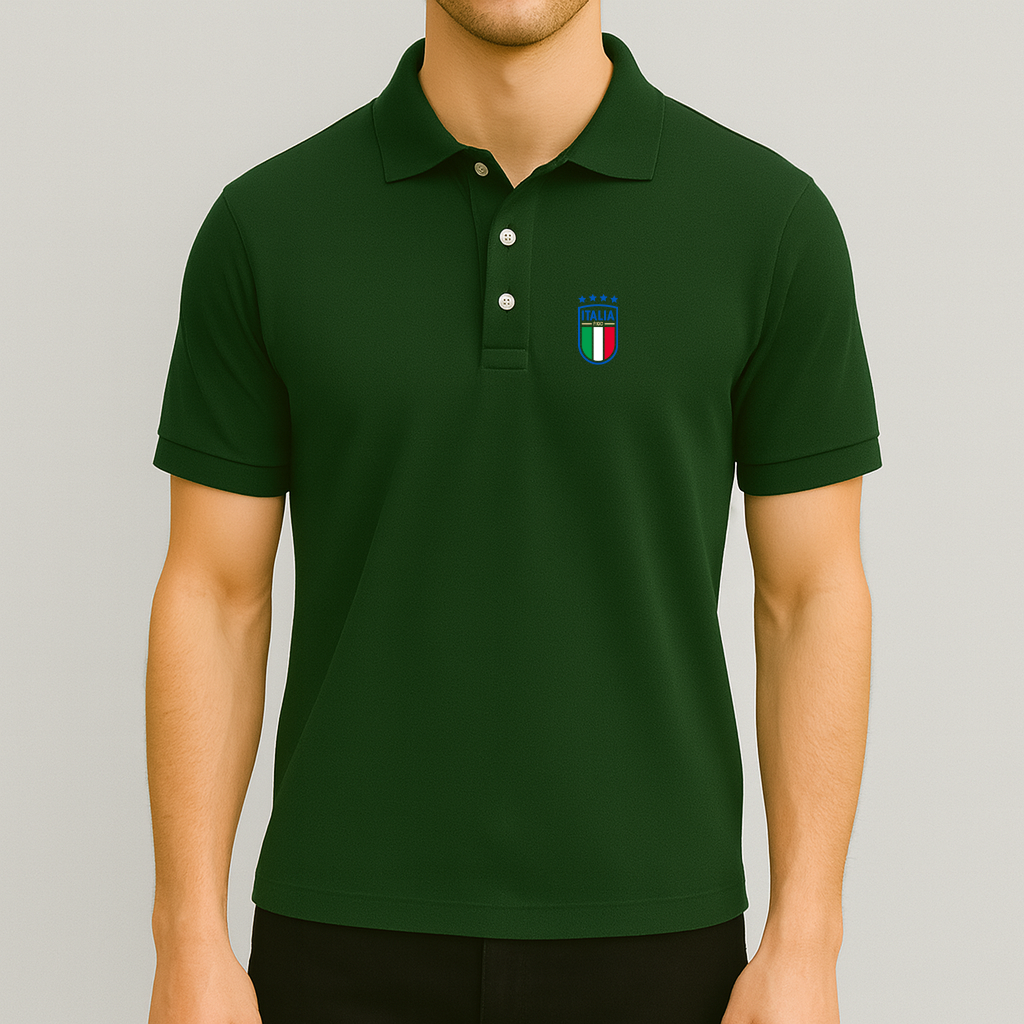 Men's Italy National Soccer Team Dry Blend Polo