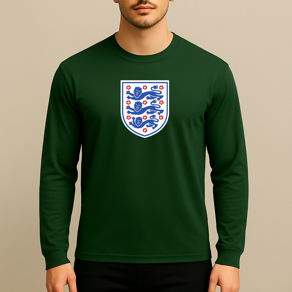 Men's England National Football Team Long Sleeve T-Shirt