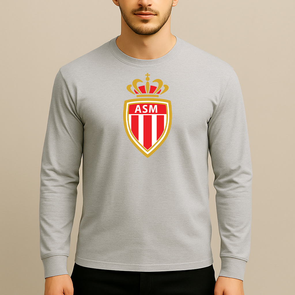 Men's AS Monaco FC Long Sleeve T-Shirt