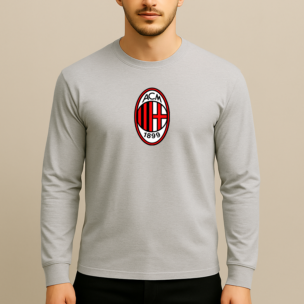 Men’s AC Milan Soccer Long Sleeve T-Shirt