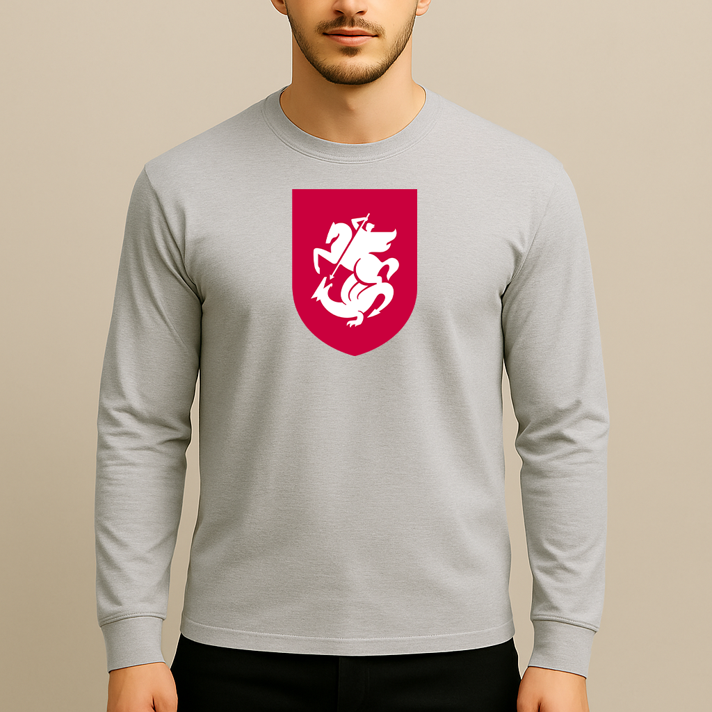 Men's Georgia National Soccer Team Long Sleeve T-Shirt