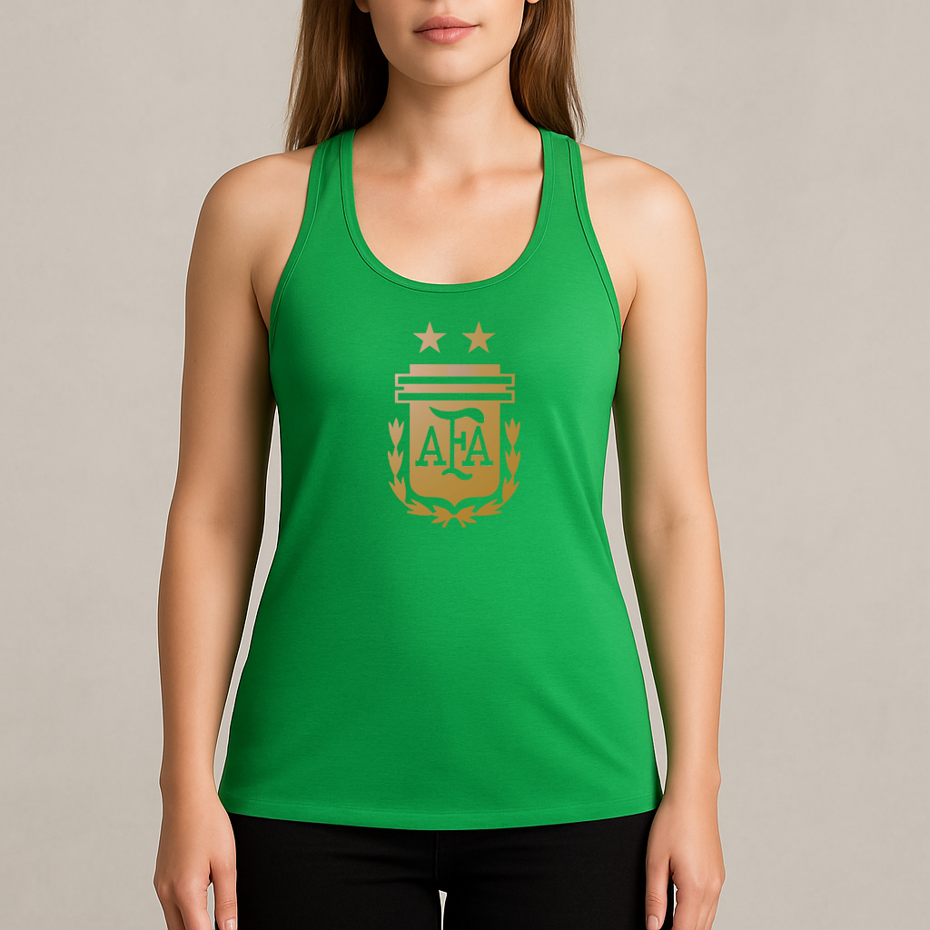 Women's Argentina Soccer Racerback Tank Top