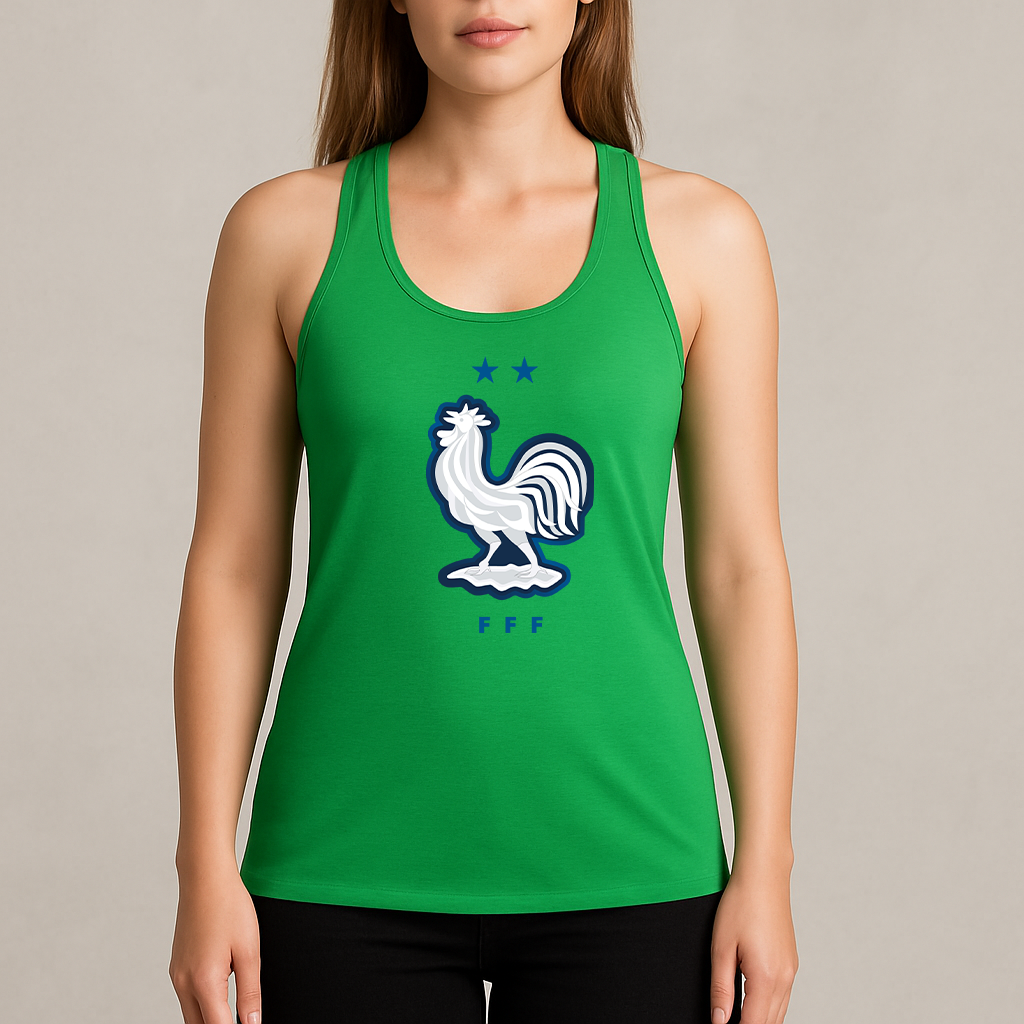 Women's France National Soccer Team Racerback Tank Top