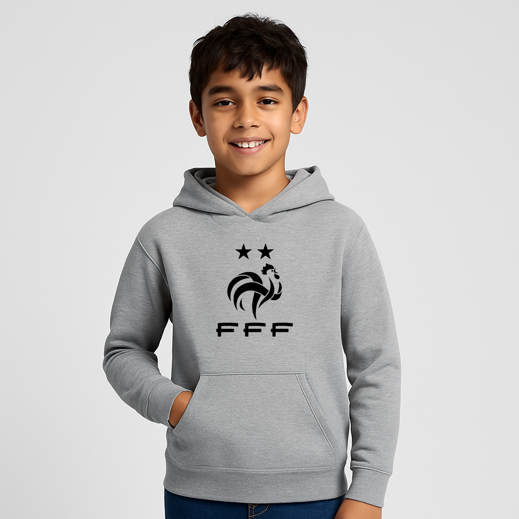 Youth Kids France Soccer Pullover Hoodie