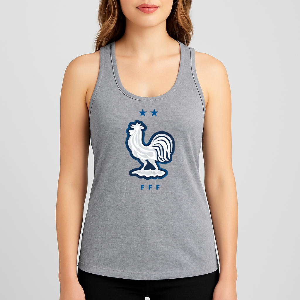 Women's France National Soccer Team Racerback Tank Top