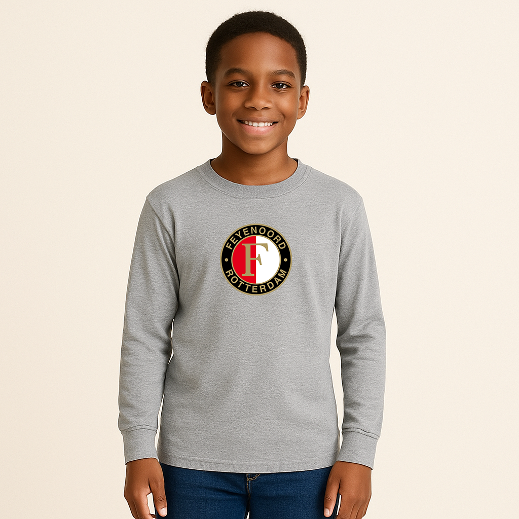Youth Kids Feyenoord FC Long Sleeve T-Shirt