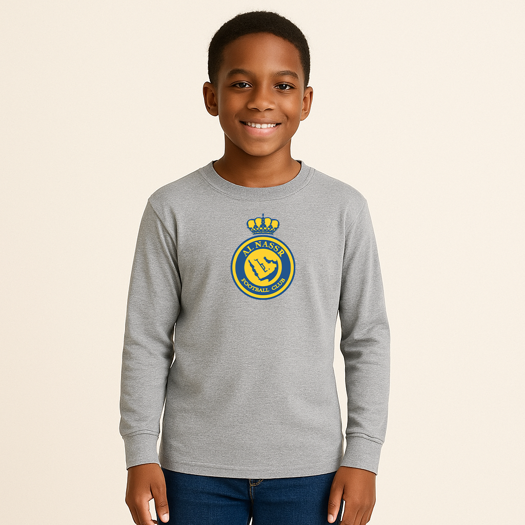 Youth Kids Al Nassr FC Long Sleeve T-Shirt
