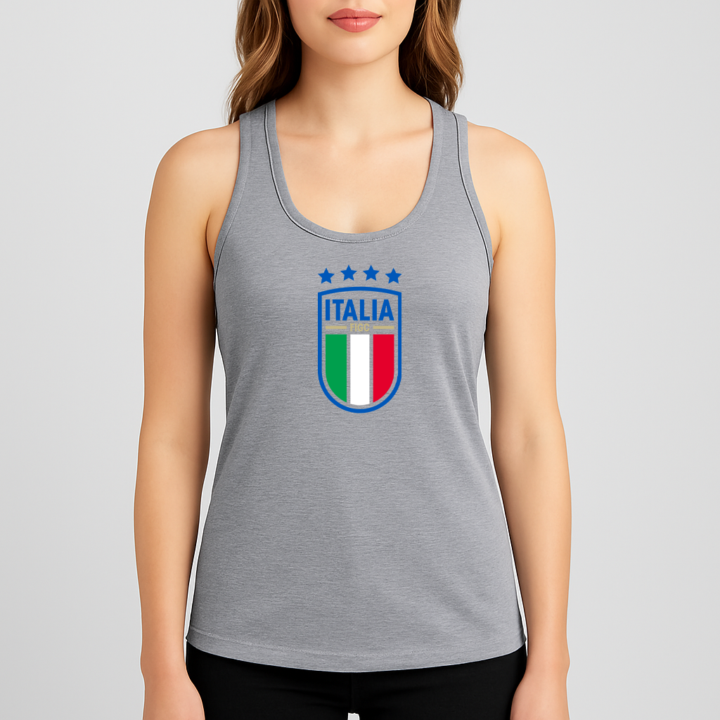 Women's Italy National Soccer Team Racerback Tank Top