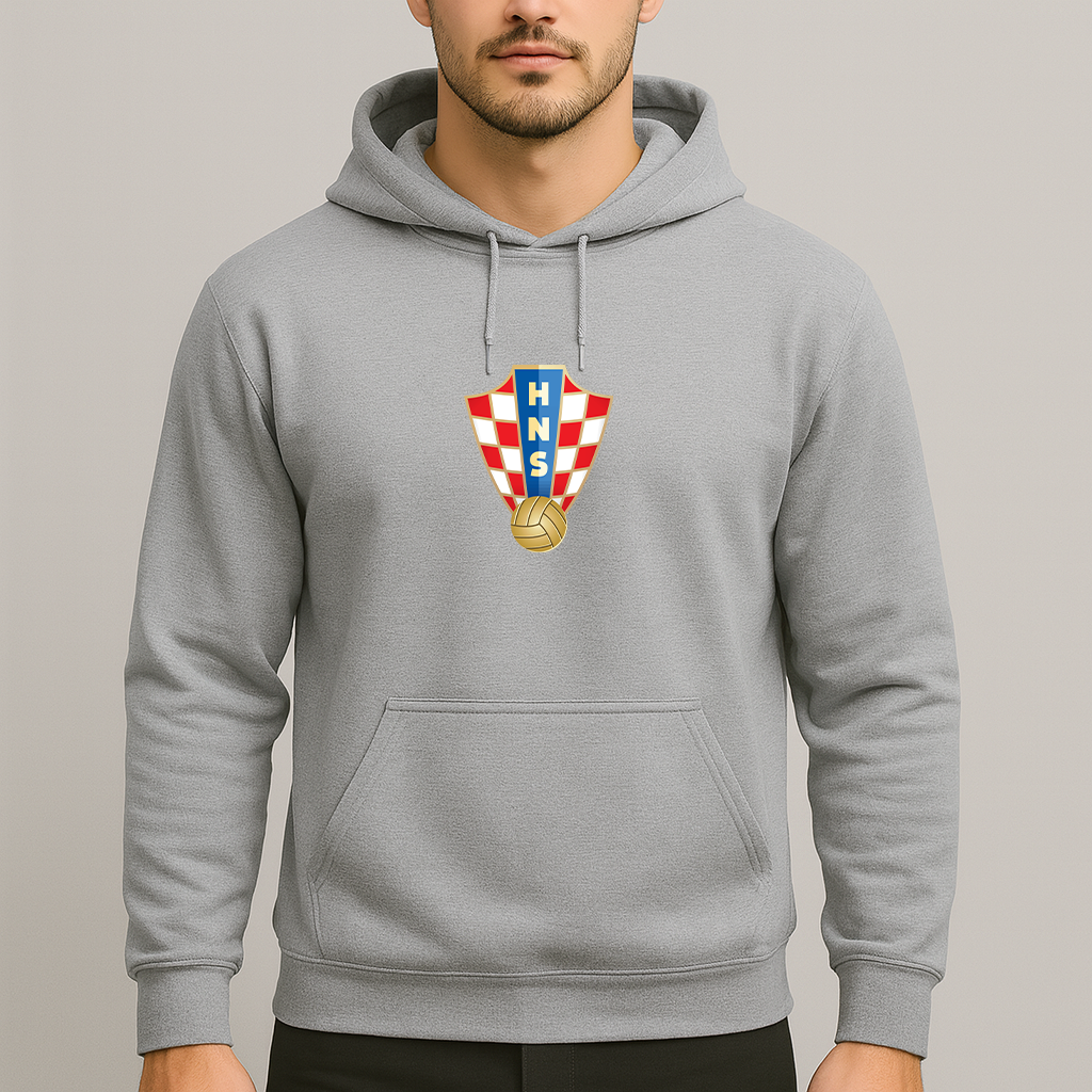 Men's Croatia National Soccer Team Pullover Hoodie