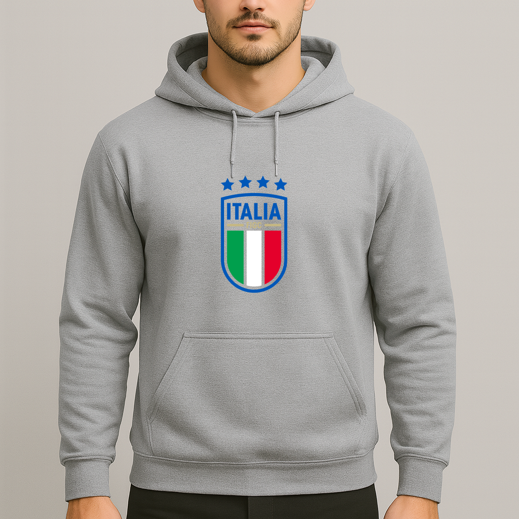 Men's Italy National Soccer Team Pullover Hoodie