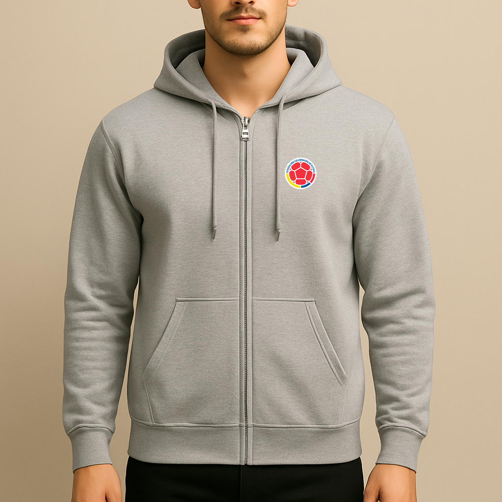 Men's Colombia National Soccer Team Zipper Hoodie
