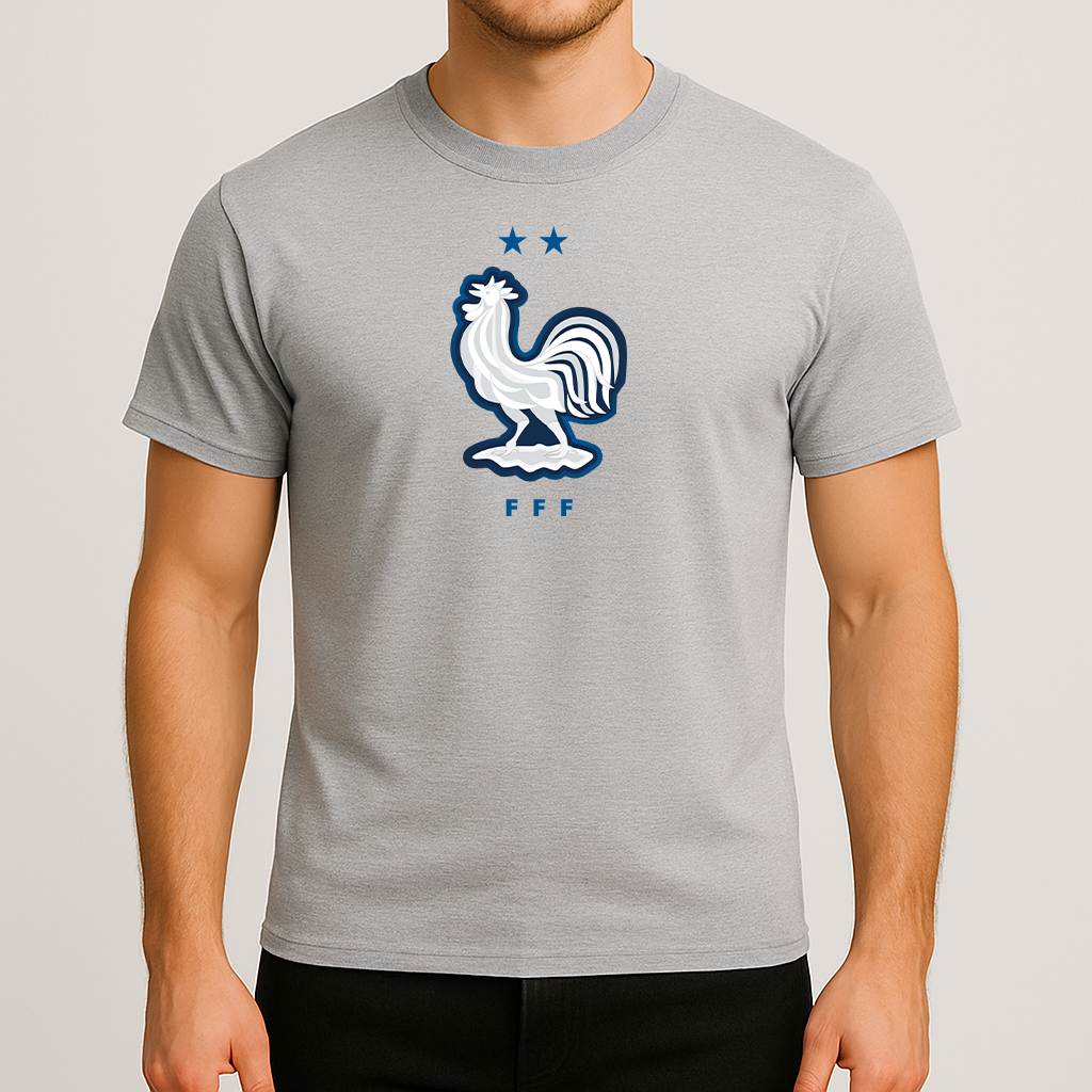 Men's France National Soccer Team Cotton T-Shirt