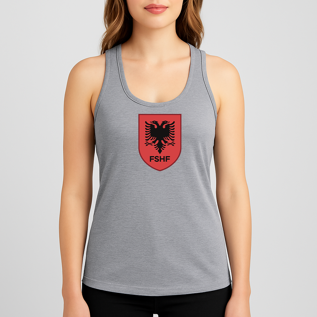 Women's Albania National Soccer Team Racerback Tank Top