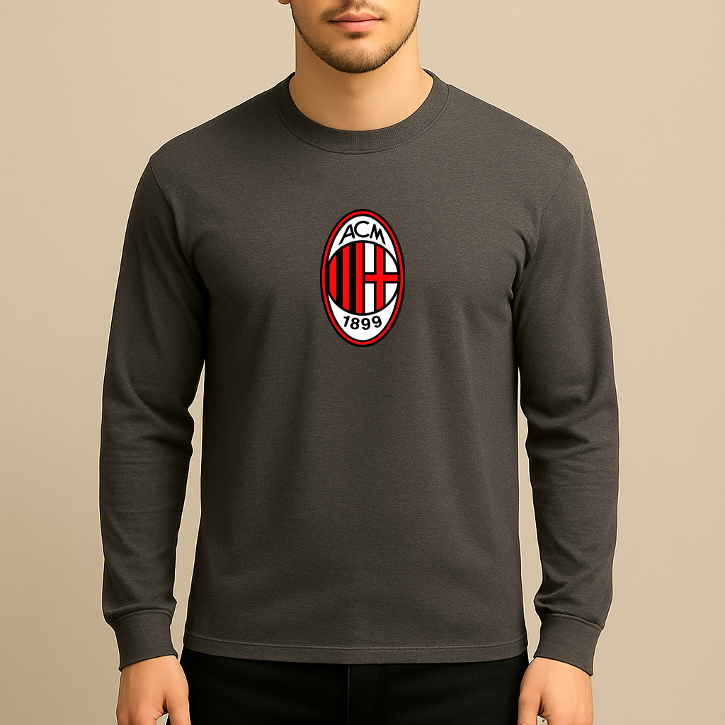 Men’s AC Milan Soccer Long Sleeve T-Shirt