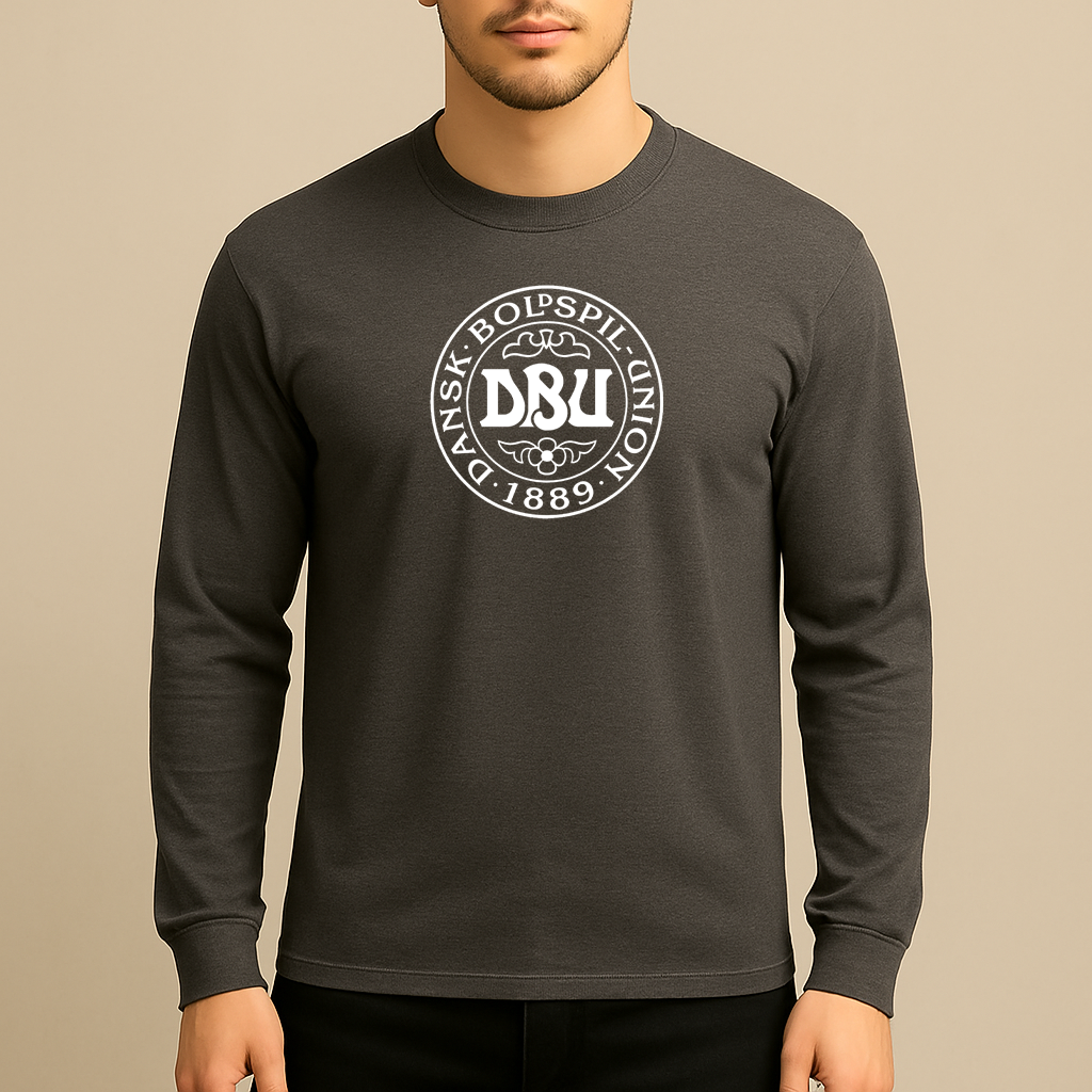 Men's Denmark Soccer Long Sleeve T-Shirt