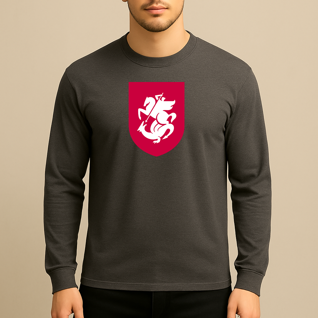 Men's Georgia National Soccer Team Long Sleeve T-Shirt