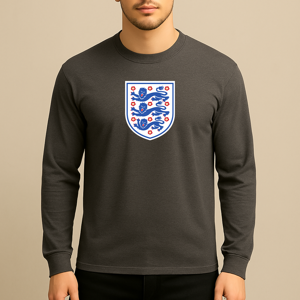 Men's England National Football Team Long Sleeve T-Shirt