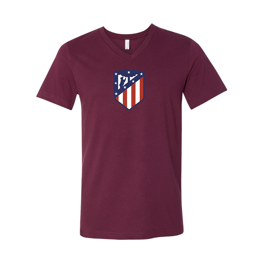 Men’s Atletico Madrid FC - BELLA + CANVAS - Jersey V-Neck Tee - 3005