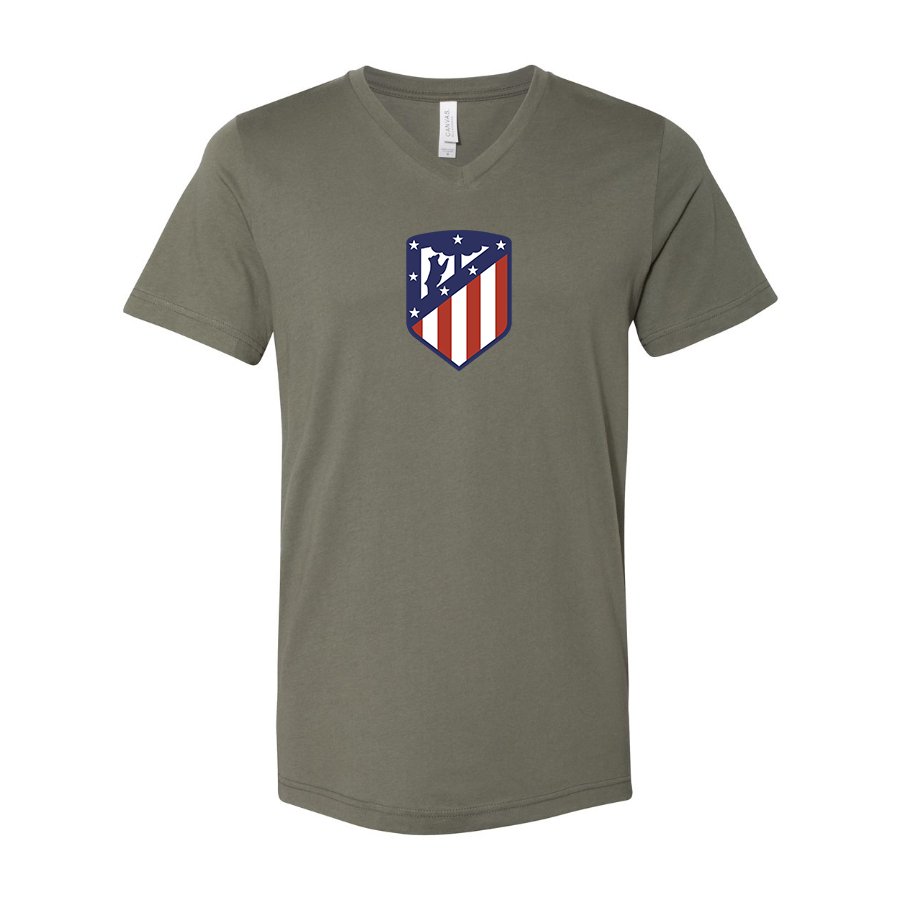 Men’s Atletico Madrid FC - BELLA + CANVAS - Jersey V-Neck Tee - 3005
