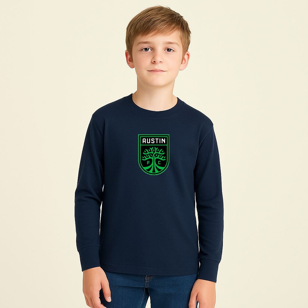 Youth Kids Austin FC Long Sleeve T-Shirt
