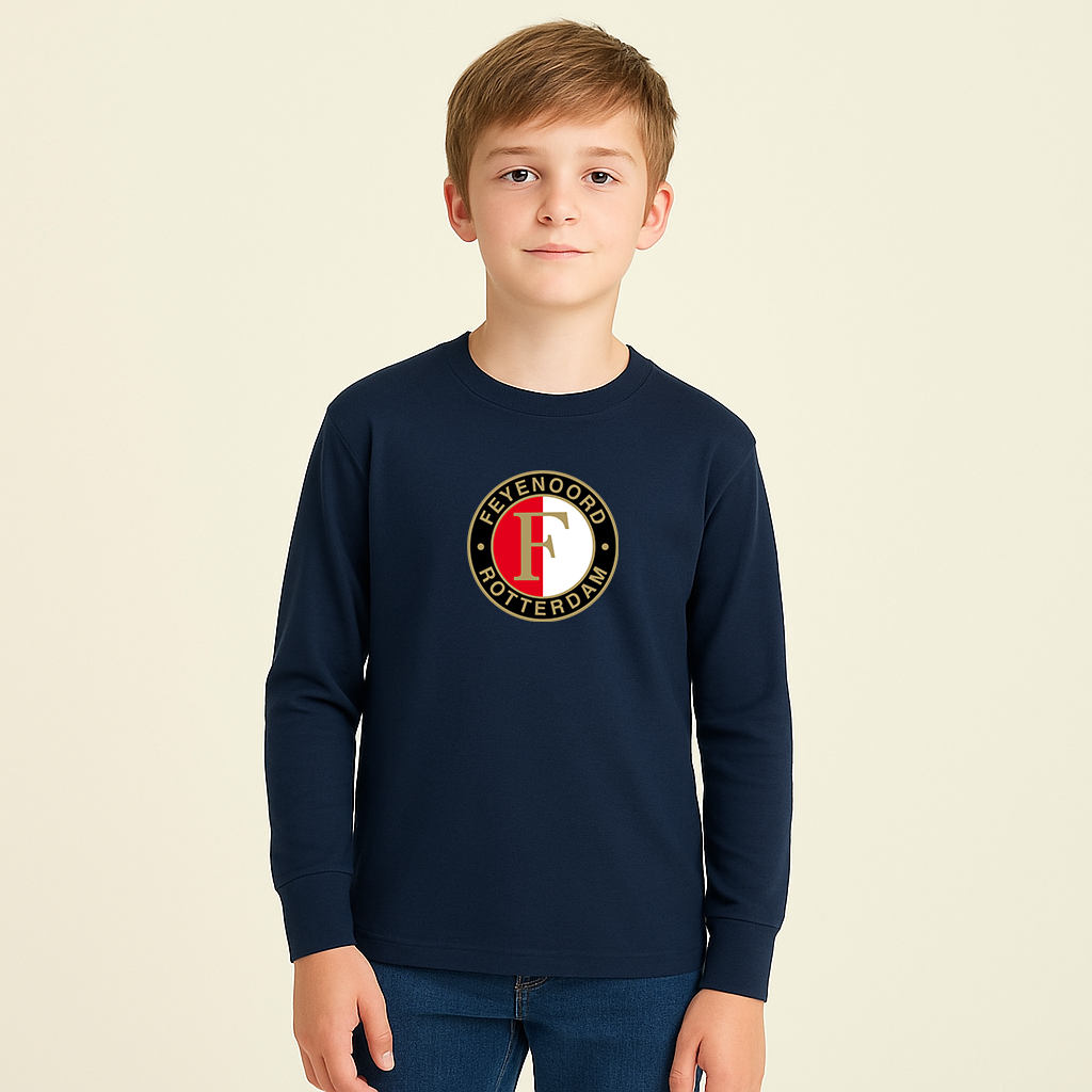 Youth Kids Feyenoord FC Long Sleeve T-Shirt