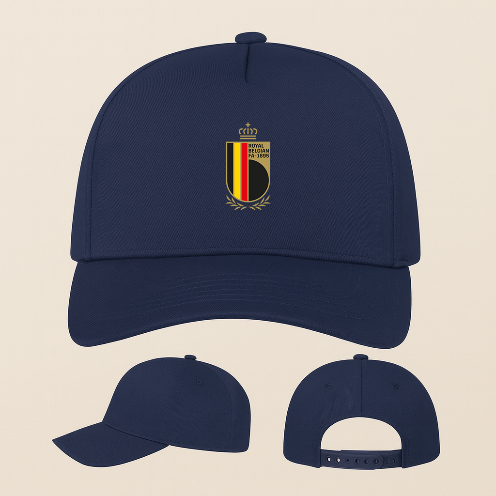 Belgium National Soccer Team Five Panel Twill Snapback Cap