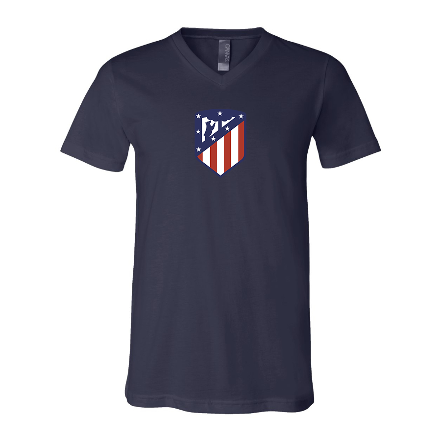 Men’s Atletico Madrid FC - BELLA + CANVAS - Jersey V-Neck Tee - 3005