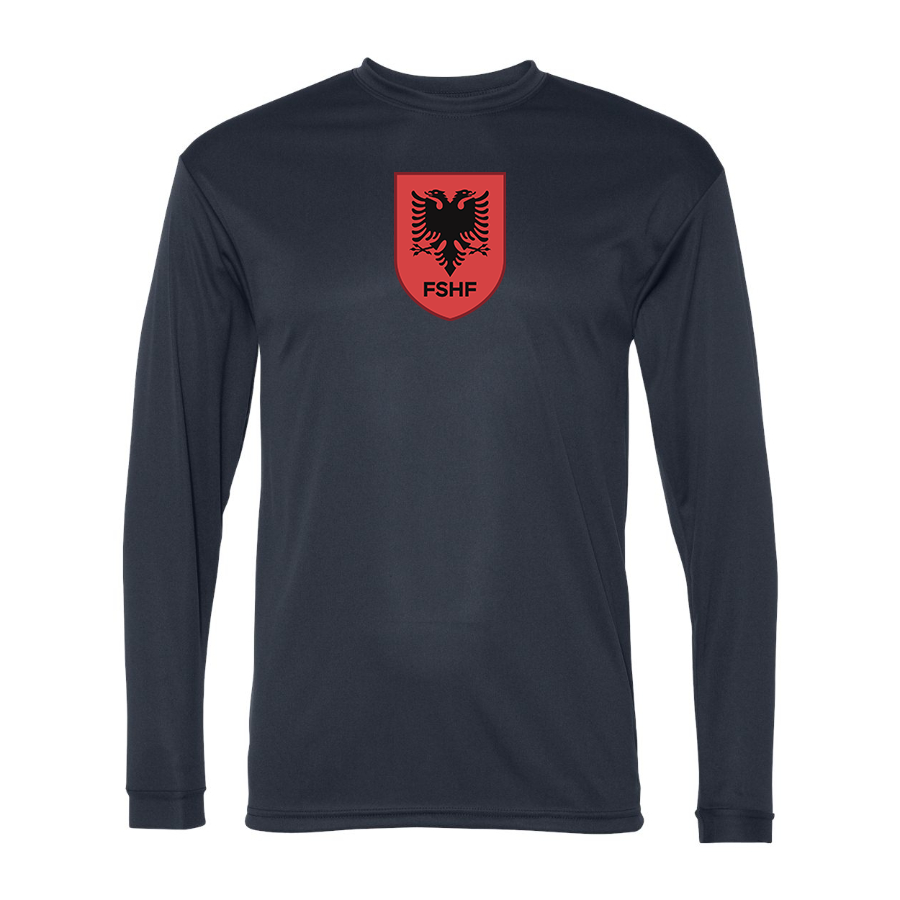 Men’s Albania National Soccer Team - Performance Long Sleeve T-Shirt - 5104