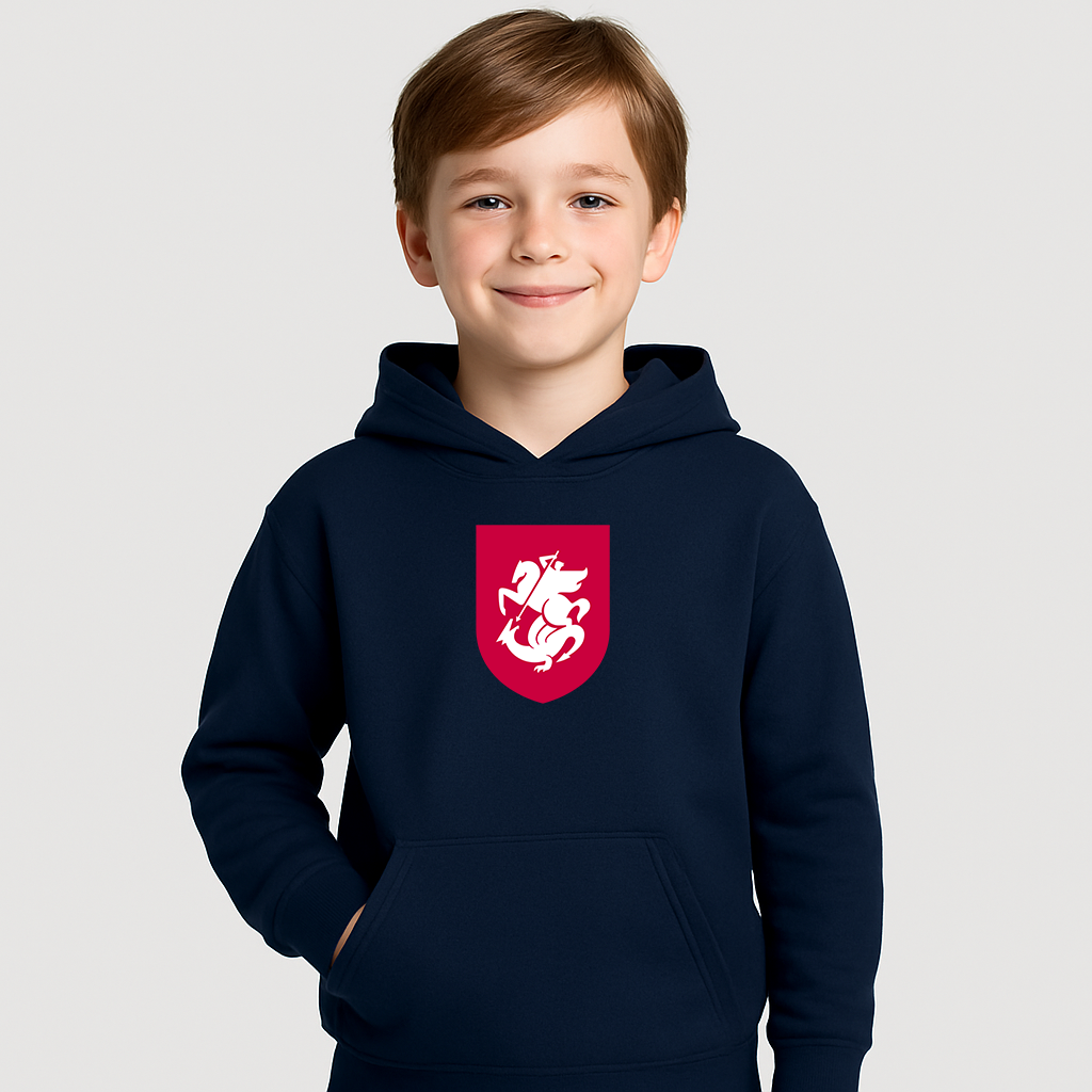 Youth Kids Georgia National Soccer Team Pullover Hoodie