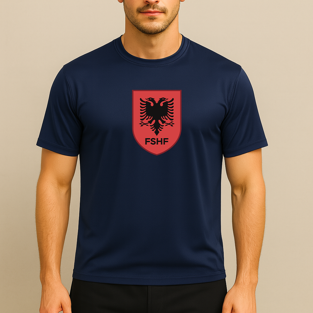 Men's Albania National Soccer Team Polyester T-Shirt