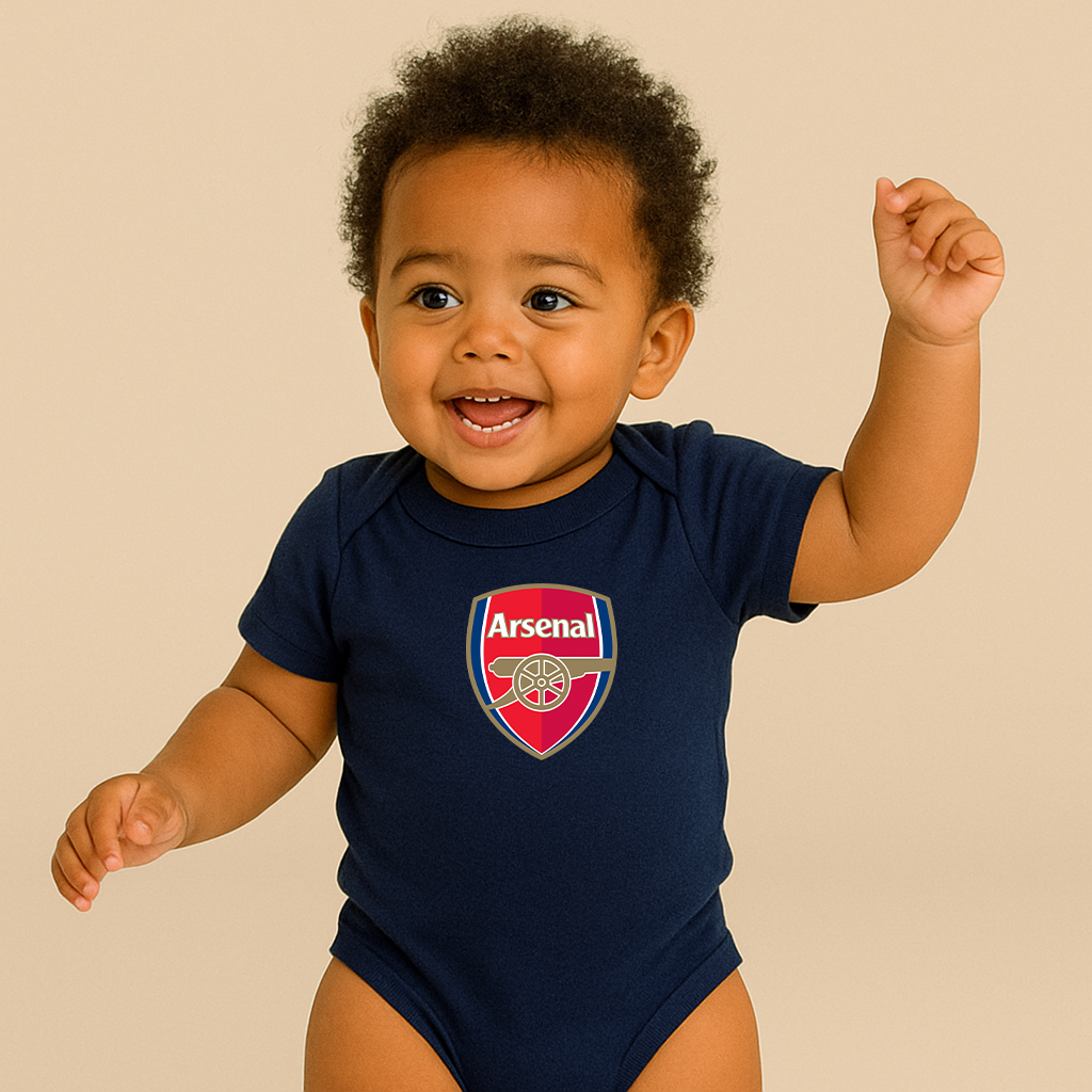 Baby Arsenal Soccer Romper Onesie