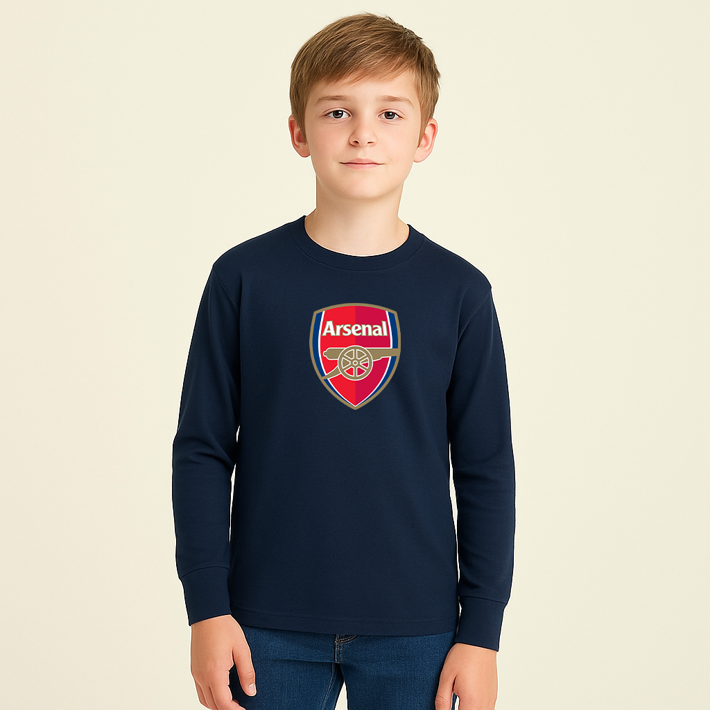 Youth Arsenal Soccer Long Sleeve T-Shirt