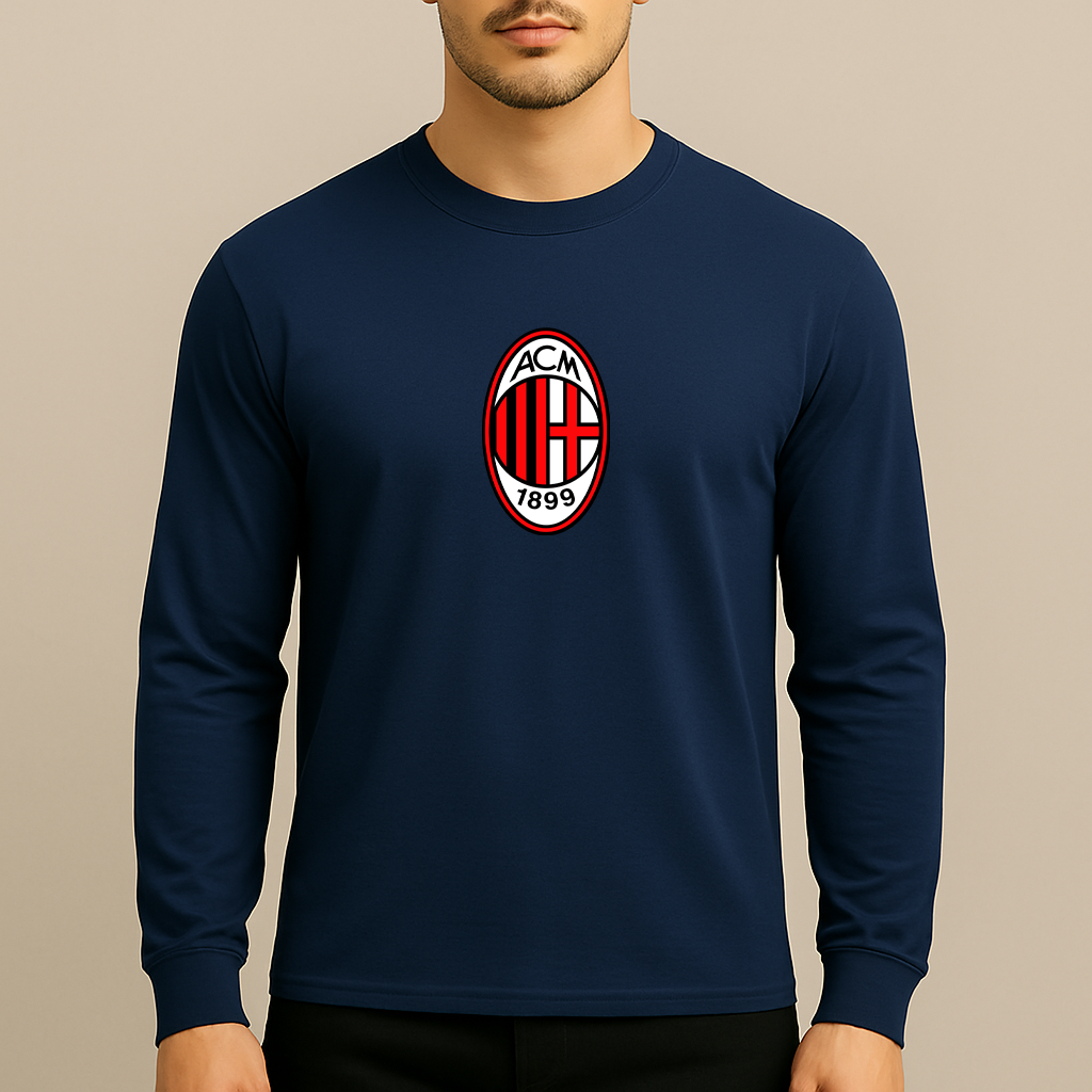 Men’s AC Milan Soccer Long Sleeve T-Shirt