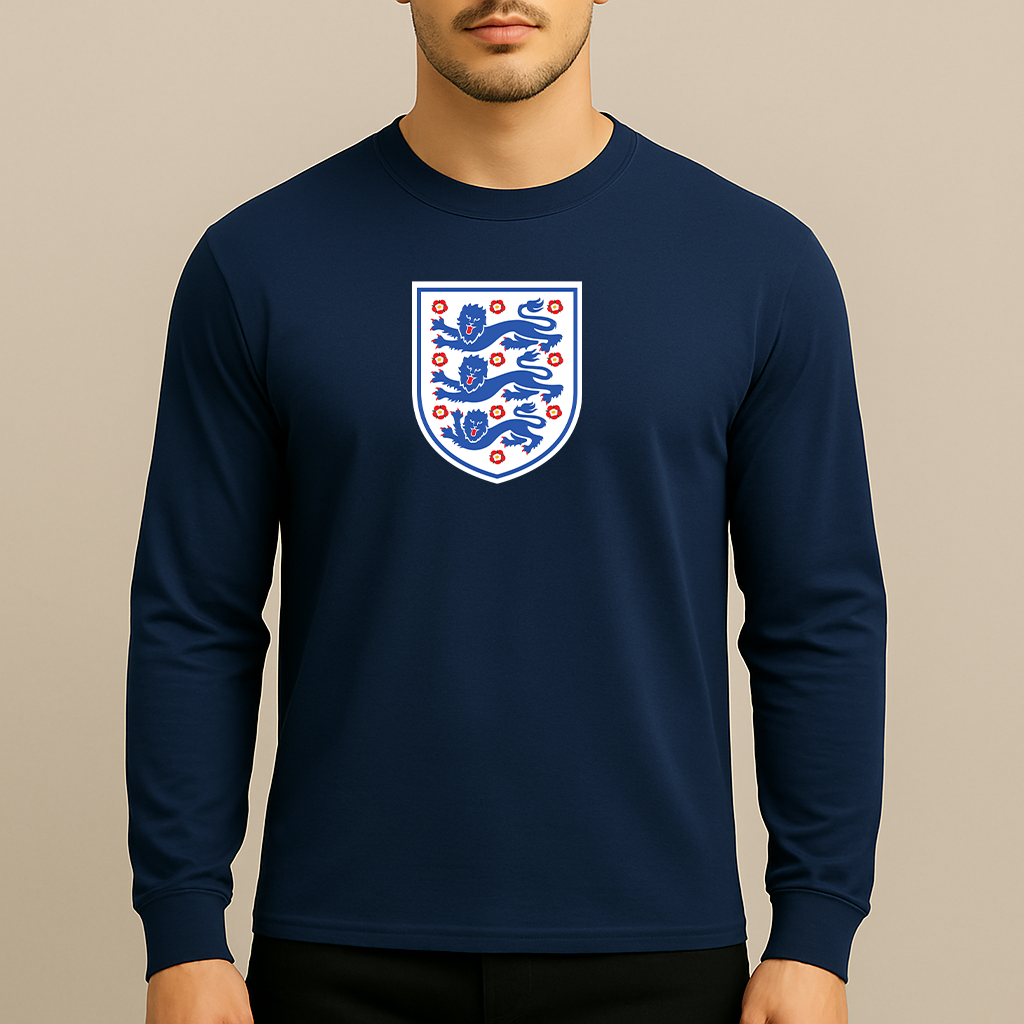 Men's England National Football Team Long Sleeve T-Shirt