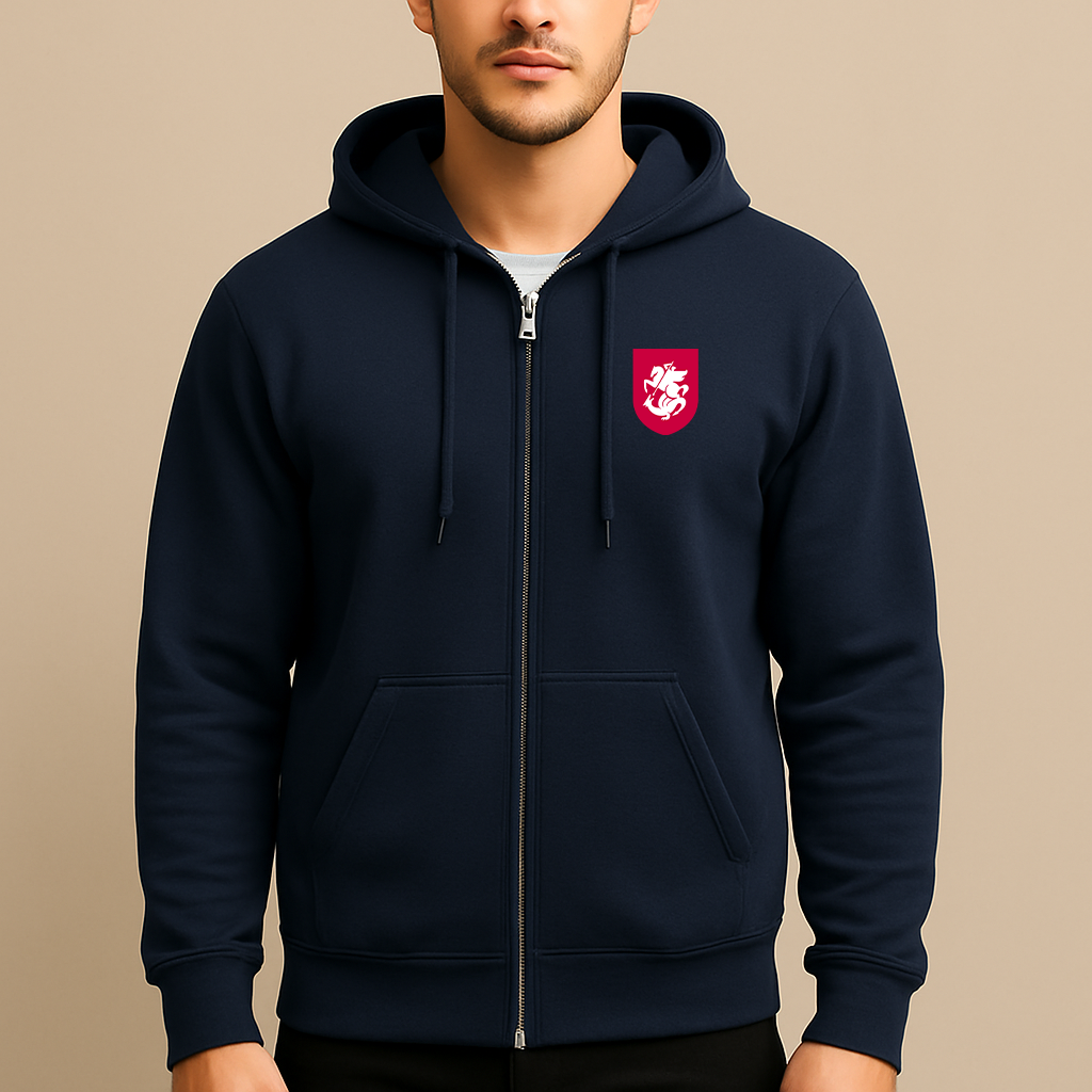Men's Georgia National Soccer Team Zipper Hoodie