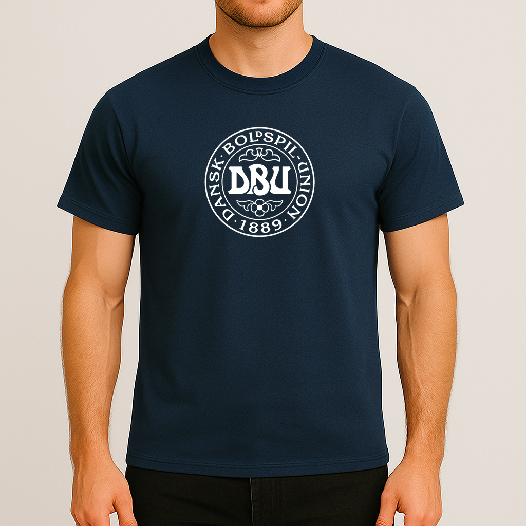 Men's Denmark Soccer Cotton T-Shirt
