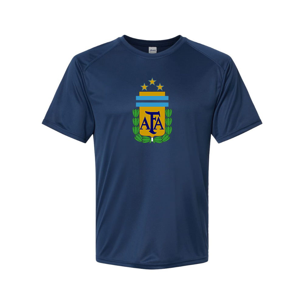Youth Kids Argentina National Soccer Team Performance T-Shirt