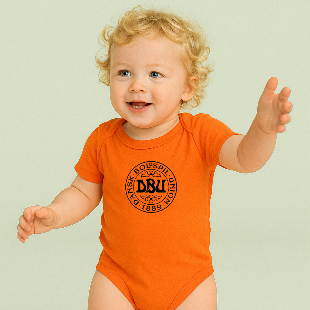 Baby Denmark Soccer Romper Onesie