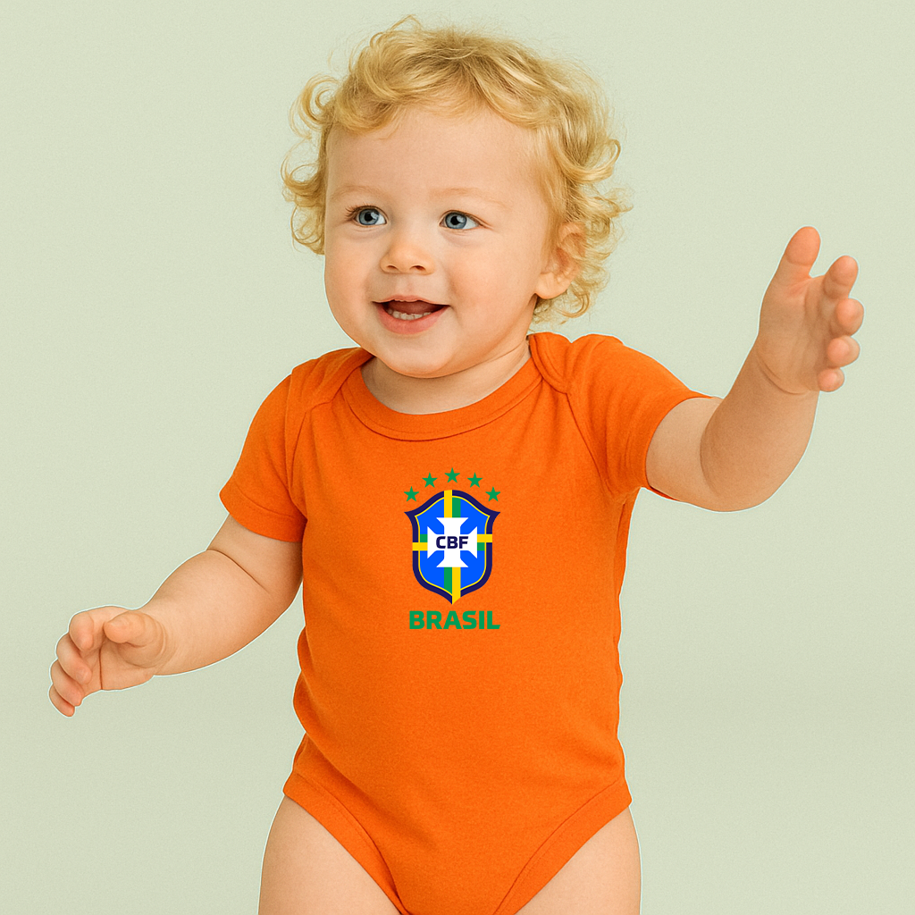 Brasil National Soccer Team Baby Romper Onesie