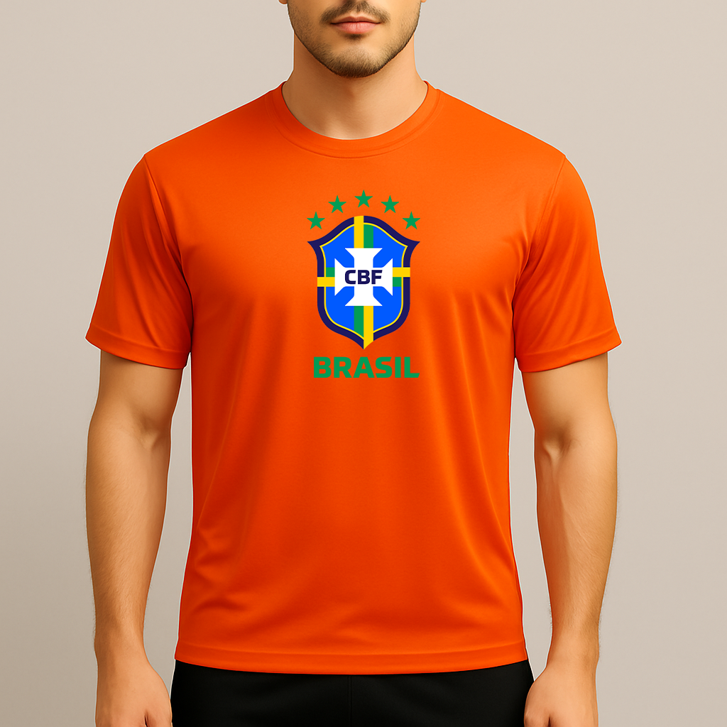 Men's Brasil National Soccer Team Polyester T-Shirt
